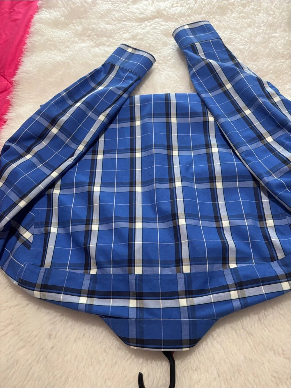 Banana Republic Blue Plaid Button-Down Shirt